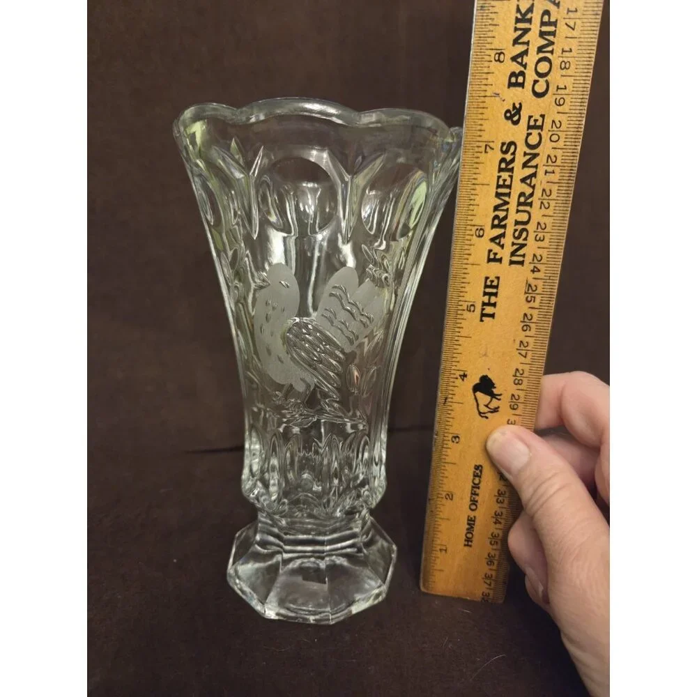 Crystal d' Adriana‎ Las Aves The Bird Vase Lead Crystal 7